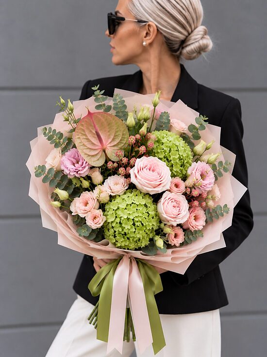 New Green Autumn bouquet M exotic