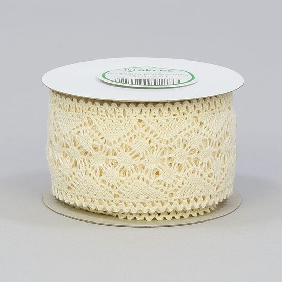 Mežģīnes 45mmx5 m cream