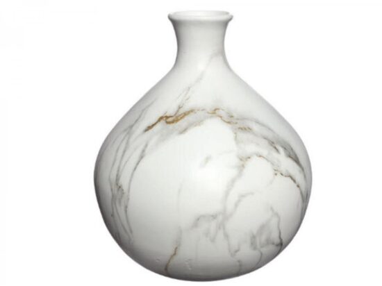 Ceramic Vase "Marble wh Ø: 23 cm H: 25 cm