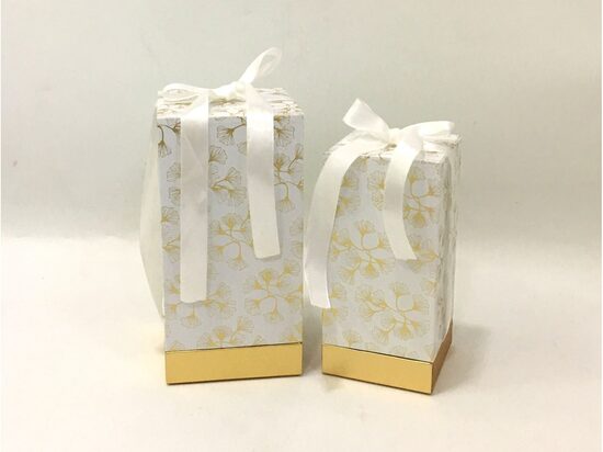 Flower Box 2S Rectangular White 2 pcs / set L：14x14x28cm S：11.5x11.5x24cm